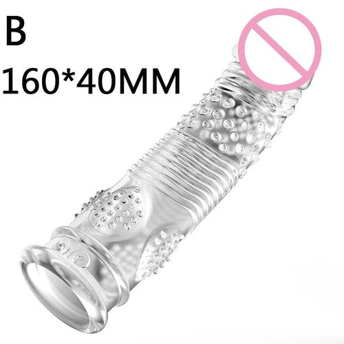 3 Types De Manchon'extension De Pénis Pour Hommes, Préservatifs Épais, Jouets Sexuels Réutilisables Pour Hommes, Retardent L'éjaculation, Produits Intimes