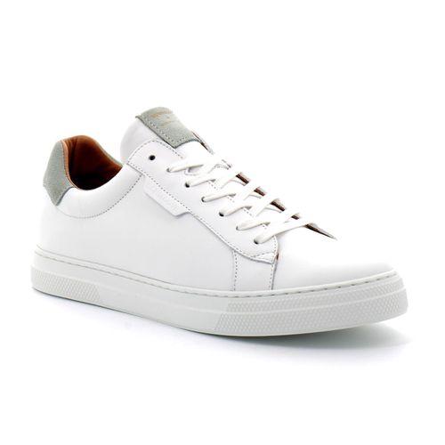 Schmoove - Baskets Basses En Cuir Pour Homme Spark Clay - Blanc - 40