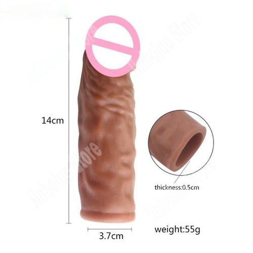 14cm - Jouets Sexuels Pour Hommes Avec Manches De Pénis Réalistes, Préservatifs Épais Avec Extension De Coq À Pois, Érection, Agrandissement De La Bite