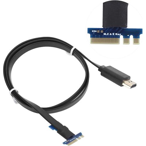 Câble PCI-E, NGFF M.2 A/E Key HDMI Wire Interface Adapter Expansion Device(Noir)