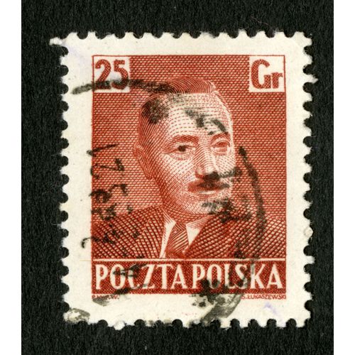 Timbre Oblitéré Poczta Polska, 25 Gr, Lukaszewski,