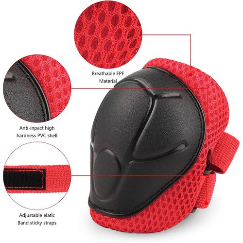 Kit de Protection Enfant Vélo Roller Casque Ajustable Coudières Genouillère  Protège-Poignets Ensemble de Protection Enfant Sport Skateboard Velo Roller  Patin Trottinette