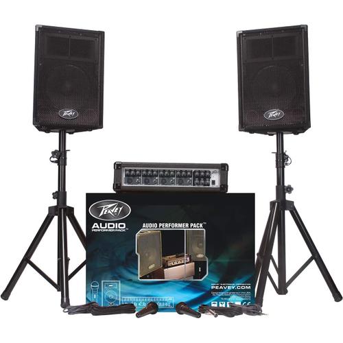 PEAVEY 00595700 PA de haut-parleur passif Set avec microphone et trépied