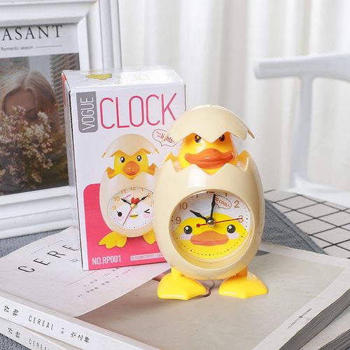 Réveil Coquille D'oeuf Cartoon, Horloge De Bureau Pour Enfants, Cadeau De Décoration Intérieure