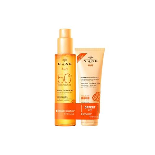 Nuxe Solaires Huile Spf50 150ml Et Après Soleil 100ml Offert 