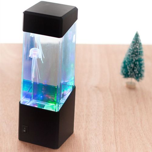 Lampe Méduse Led Couleur Changeante,Lampe D'ambiance,Lampe D'aquarium Home Decor7*7.5*23cm