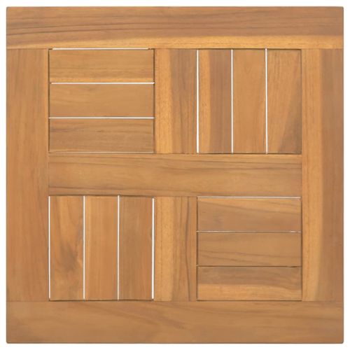 Vidaxl Dessus De Table Carré 40x40x2,5 Cm Bois De Teck Massif