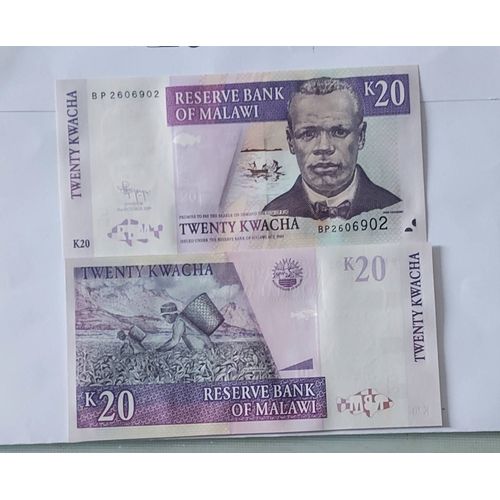 Malawi 20 Kwacha 2009  Unc