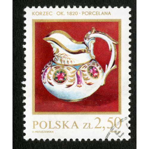 Timbre Oblitéré Polska, Korzec Ok 1820 - Porcelana, Matuszewska, Zl 2,50