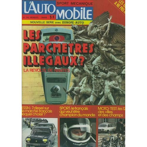 L Automobile N° 345 Les Parcmetres Illegaux