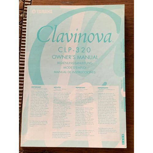 Mode D’Emploi. Clavinova Clp-320 .