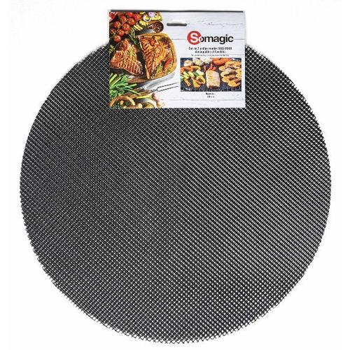 Somagic - Lot de 2 grilles rondes 48cm decoupable lavable a poser sur la grille 400480cds