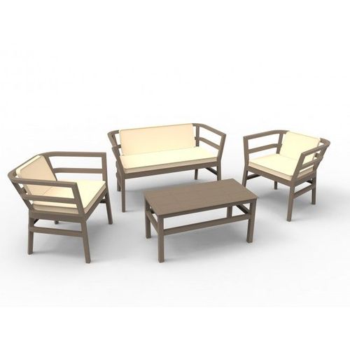 Salon De Jardin Bas Resol Click Clack-Chocolat