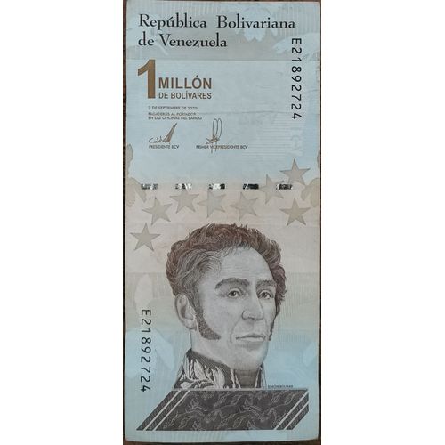 Billet 1000000 Bolivares Venezuela - 2020 - 1 Million - 1.000.000