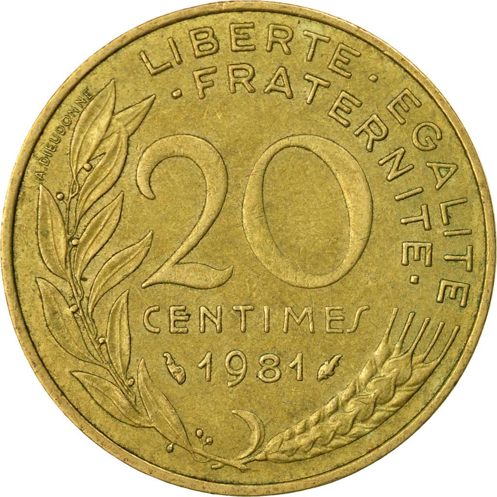 Pièce De 20 Centimes 1981