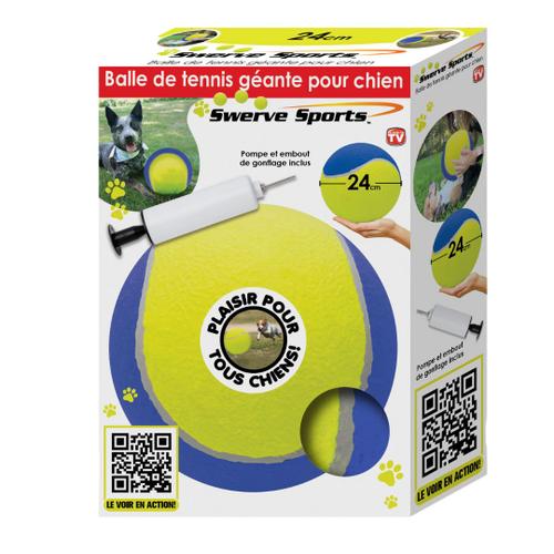 Balle De Tennis Géante Incrediball | Venteo | Jouet Pour Chien | 24cm De Diamètre | Pompe De Gonflage Inclus