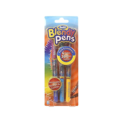 Venteo - Blendy Pens Pack 6 Couleurs - Des Feutres Uniques Et Facile À Utiliser