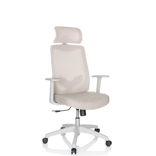 Siège De Bureau / Siège Pivotant Mikeo W Maille / Tissu Beige Hjh Office