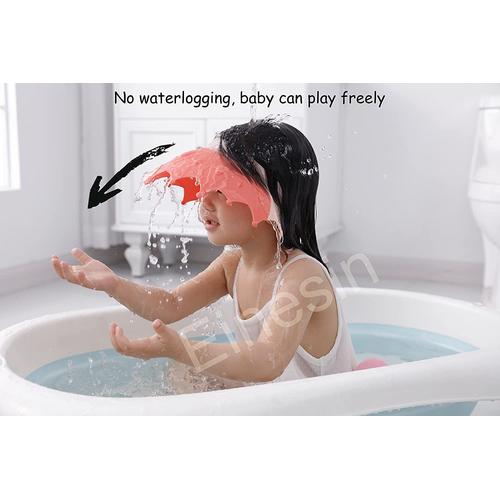 Visière de bain pour enfant, bonnet de bain pour bébé, chapeau de douche  pour enfants de 0 à 9 ans, bonnets de bain réglables protègent les yeux et