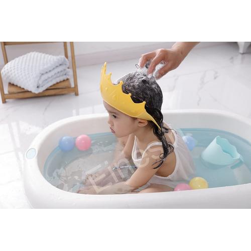 Visière de bain pour enfant, bonnet de bain pour bébé, chapeau de douche  pour enfants de 0 à 9 ans, bonnets de bain réglables protègent les yeux et  les oreilles des enfants (