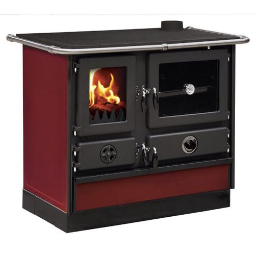 Cuisinière à bois Magnum Thermo MBS en fonte | bouilleur sortie côté droit - Bordeaux