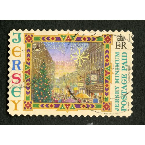 Timbre Oblitéré Jersey, Minimum Postage Paid, Jersey Post 2006, Pollard, Sprintpak, Er