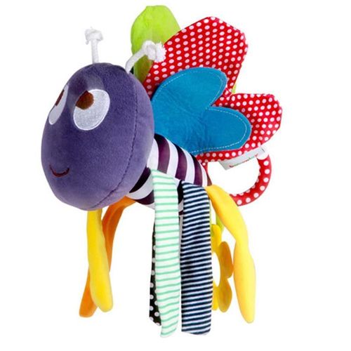 Jouet En Peluche Doux Pour Nouveau-Né Clochette De Lit Pour Bébé Jouets Suspendus En Forme D'Abeille Douce Cloches À Main Hochets Poupée Éducative Nouveau
