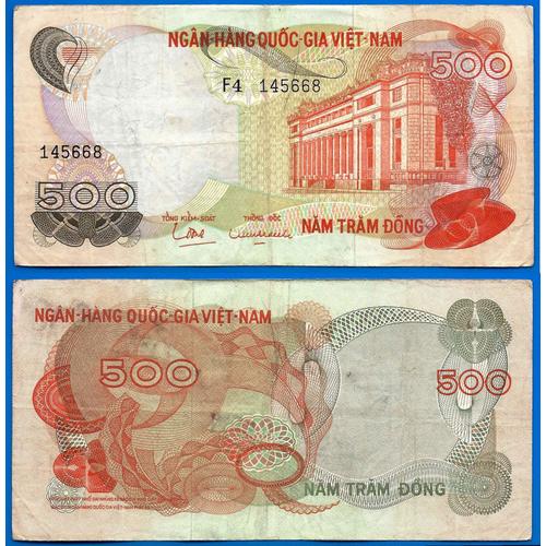 Vietnam Sud 500 Dong 1970 Asie Billet