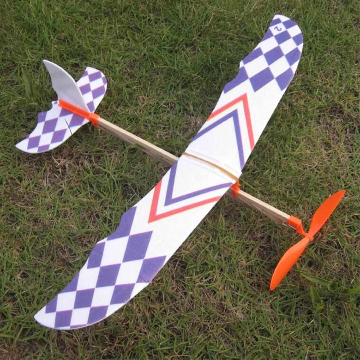 10 Pices Bricolage Mousse Elastique Propulse Planeur Avion ... - 5