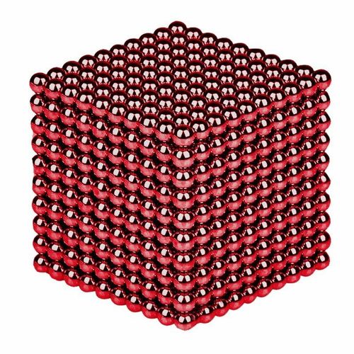 1000pcs Par Lot 5mm Magnetique Buck Ball Aimant Or Couleur Intelligent Anti-Stress Jouets Cadeau, Rouge