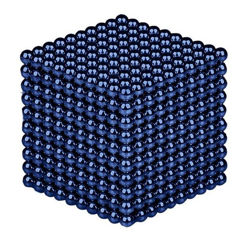 1000 Pcs Par Lot 5mm Magnetique Buck Ball Aimant Or Couleur Intelligent Anti-Stress Jouets Cadeau, Bleu Fonce