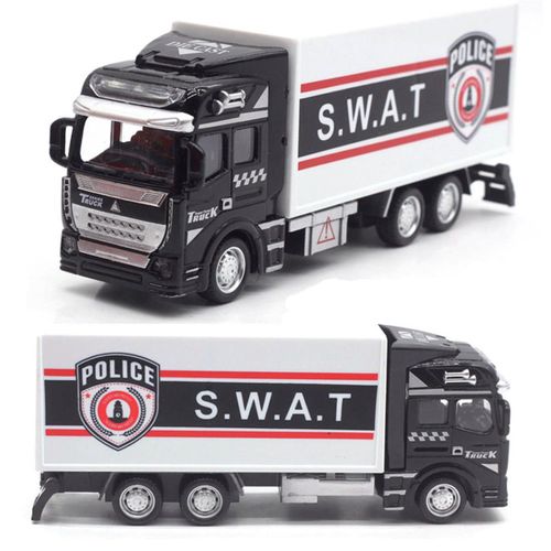 1:48 Echelle Alliage Modèle De Voiture Jouets Kid Mini Sauvetage Police Depanneuse Cadeau D'anniversaire, Ambulance