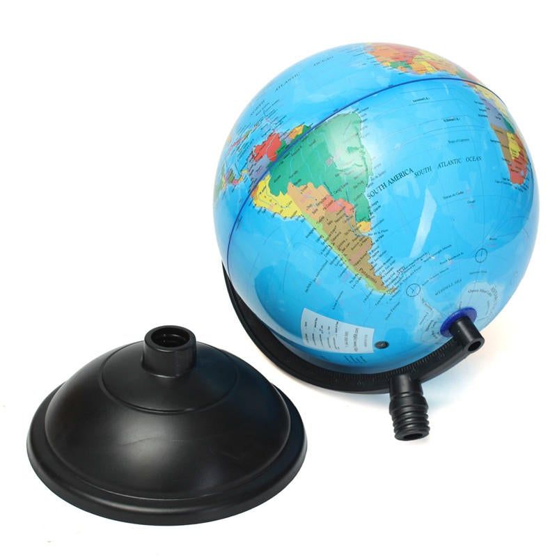 20 Cm Bleu Ocean Monde Globe Carte Avec Support Pivotant Geo... - 3