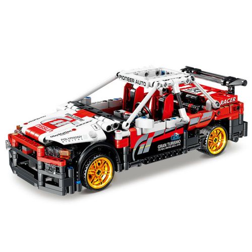 591 Pcs 1:17 Ares Genie Mecanique Voiture Petite Particule Diy Assemble Blocs De Construction Pull Back Racing Modèle De Voiture Jouet Pour Cadeau D'anniversaire