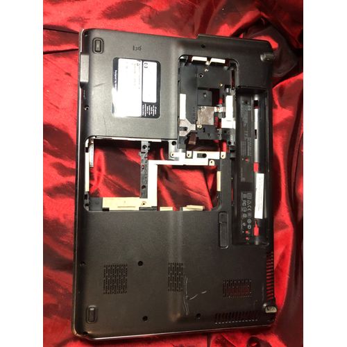 coque inférieure HP DV6 Plasturgie chassis coque inferieur lower / bottom case bouton base
