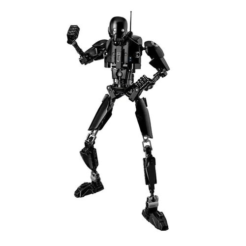 Creative Black Robot Building Blocks Jouets Enfants Jouets Cadeaux