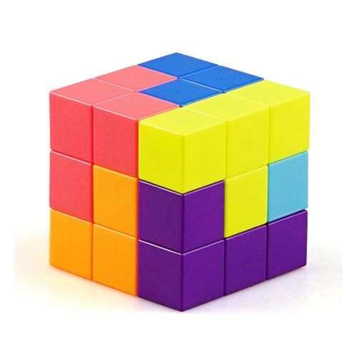 Cube Luban Blocs De Construction Magnetiques Tetris Intelligence Tridimensionnelle Jouets Educatifs Pour Enfants, Couleur Standard