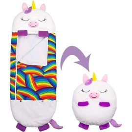 Sac De Couchage Et Oreiller De Jeu Oreiller Sac De Couchage Pour Enfants Cadeau De Noël Sac De Couchage Animal Licorne