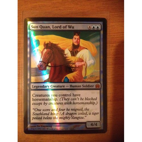 Sun Quan, Lord Of Wu - Magic - Mtg - From The Vault: Legends - Mythique - Foil - 12/15