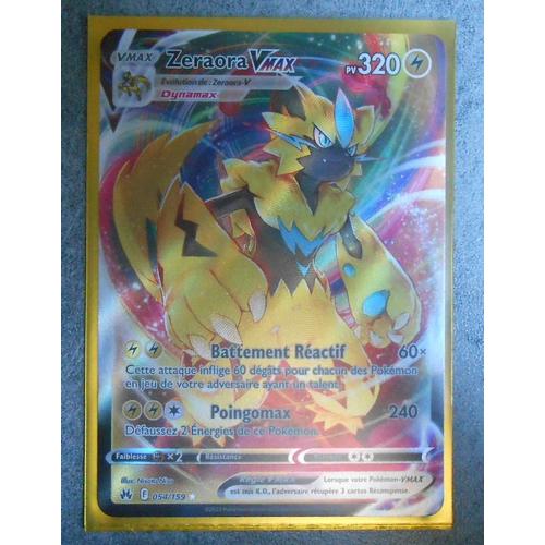 Zeraora Vmax 054/159 Zenith Suprême Carte Pokémon