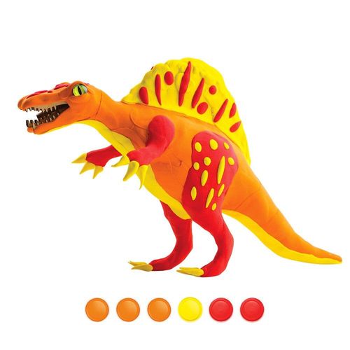 Argile Dinosaure Serie 3d Puzzle Modelisation Manuel Pour Enfants Bricolage Caoutchouc Couleur Boue Jouets, Spinosaurus