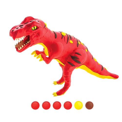 Argile Dinosaure Serie 3d Puzzle Modelisation Manuel Pour Enfants Bricolage Caoutchouc Couleur Boue Jouets,T-Rex