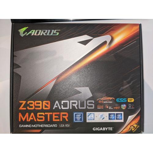 Gigabyte Z390 AORUS MASTER - 1.0 - carte-mère - ATX - LGA1151 Socket - Z390 Chipset - USB 3.1 Gen 1, USB-C Gen2, USB 3.1 Gen 2 - Bluetooth, Gigabit LAN, Wi-Fi 5 - carte graphique embarquée (unité...