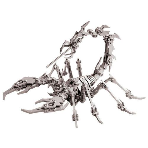 Puzzle 3d Bricolage Assemblage Scorpion Jouets Bricolage En Acier Inoxydable Modèle Batiment Decor 16*14*14cm