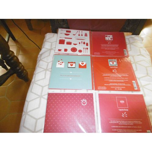 Cartes Postales Doubles Carrees 135x135mm Lot De 3 N° Cd463/464/288 Capucine Design