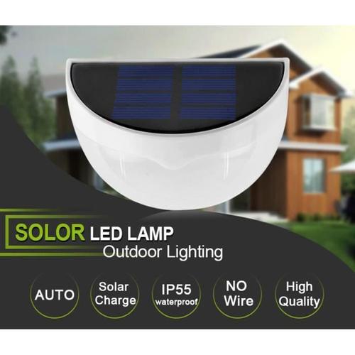 Lumière Solaire Mur Extérieur Pour Jardin Imperméable Ip55 Led Jardin Led Blanc Bo17095