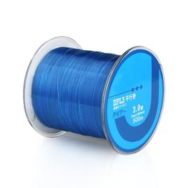 Ligne de pêche 500 m nylon ligne de pêche durable monofilament roche mer  ligne de pêche fil fil bobine en vrac 0,6 à 8,0 pêche (couleur : bleu-500  m