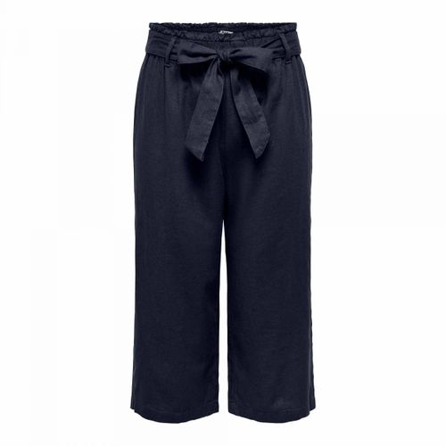 Pantalon Loose Ceinture Élastique Cropped Taille Haute Femme Jdy