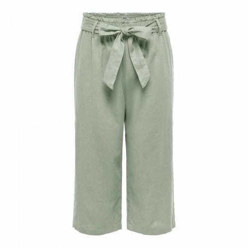Pantalon Loose Ceinture Élastique Cropped Taille Haute Femme Jdy