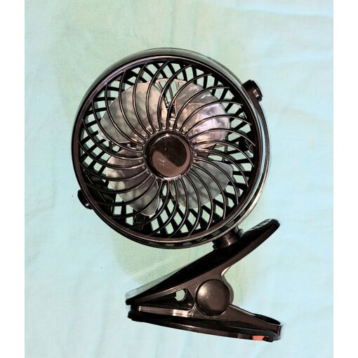 ventilateur clim portable clip bureau ordinateur 12 cm - grosse pil...